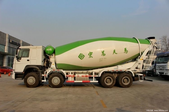 9.726L エンジン容量 国産重荷トラック HOWO 8X4 コンクリートミキサートラック