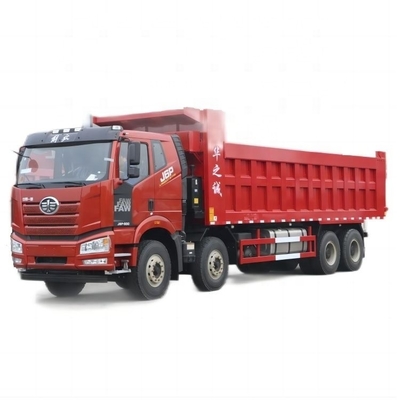 FAW Jiefang J6P重型トラック 500HP 8X4 8m 容量300-400Lの燃料タンクを持つダンプトラック