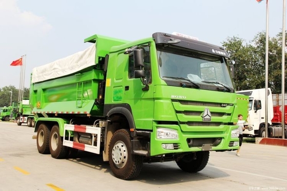 買取された使用 HOWO ダンプティッパートラック 6X4 340 HP 5.6m 重荷輸送用