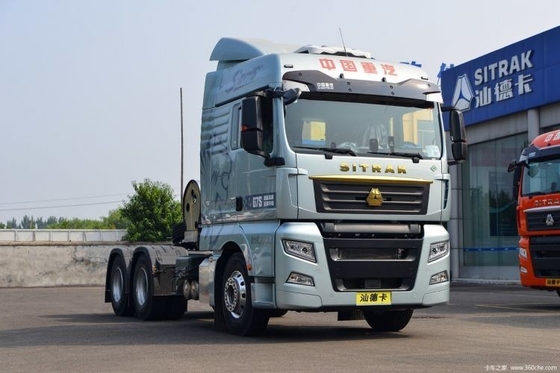 中古トラック トラクターヘッド Sinotruk SITRAK G7S 530 HP 6X4 LNG スロー流体付き自動ギア