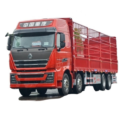 国産重型トラック HOWO TH7 460HP 8X4 9.5m タッチスクリーン 倉庫グリッド型トラック