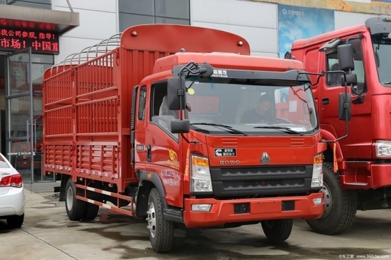 シノトルク HOWO コマンダー 154 HP 4X2 半倉庫グリッドトラック 100-200L 燃料タンク