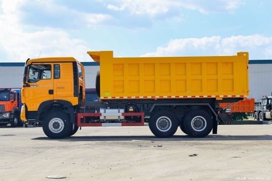 WEICHAI エンジン 400 HP 6X4 6.3m 2人の乗客のためのダンプトラック