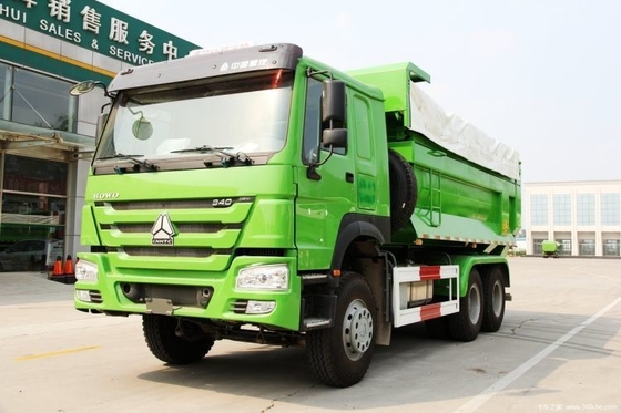 ストック使用 HOWO 340 HP 6X4 5.6m ダムトラック ABSと 2 リバースシフト番号