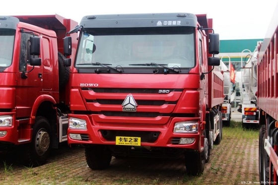 Sinotruk HOWO 重型トラック 380 HP 8X4 7.8m 運転席のエアサスペンション付きダンプトラック