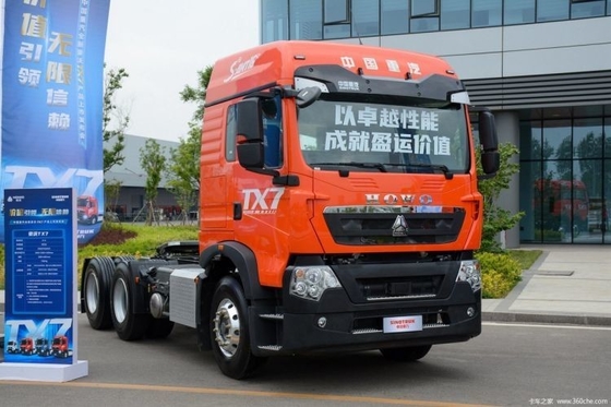 430 HP 6X4 中古トラックヘッド HOWO TX 燃料タンク容量が大きい重型トラックトラクター